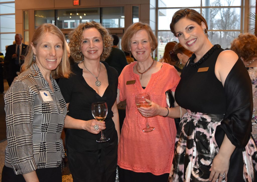 Tracey Schutty, Irina Kaplan Lande, Helen Weems, and Jessica Julin White at the 2017 Celebration of the Arts (HCAC photo)