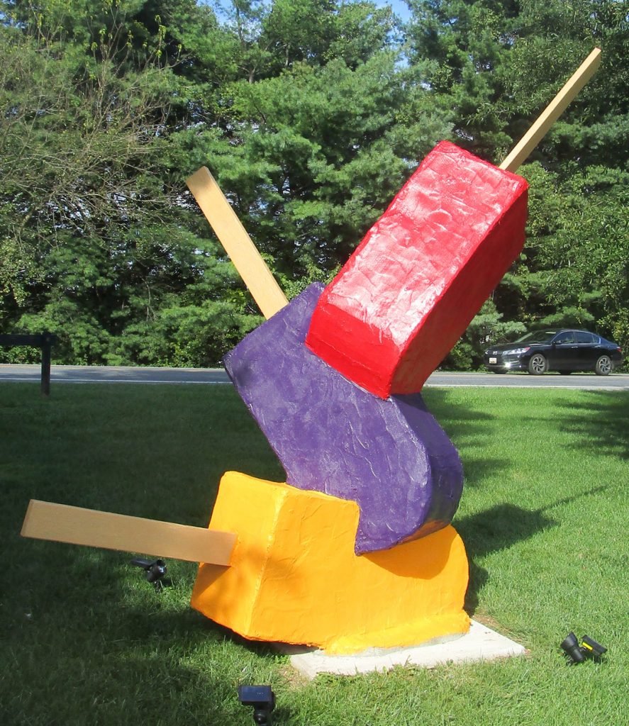 Popsicles by Craig Gray, installed at the Arc of Howard County (HCAC photo)