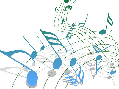 Music notes graphic