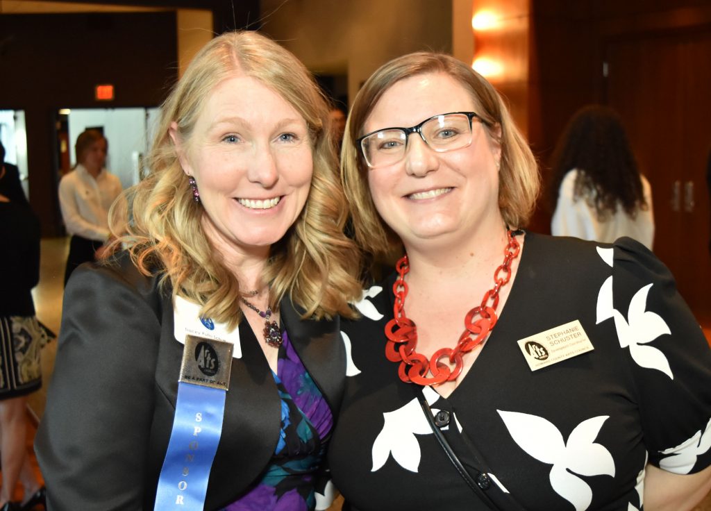 HCAC Board Member Tracey Schutty and HCAC Development Manager Stephanie Schuster at the 2019 Celebration of the Arts (HCAC photo)