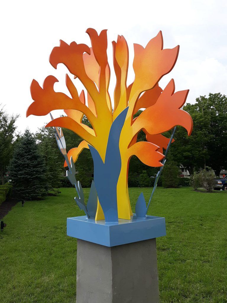 In the Morning, by Cathrin Hoskinson, installed at Howard County General Hospital (HCAC photo)