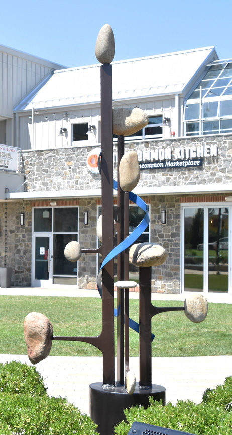 The Pleiades, by Charles Pilkey, installed at Clarksville Commons (HCAC photo)