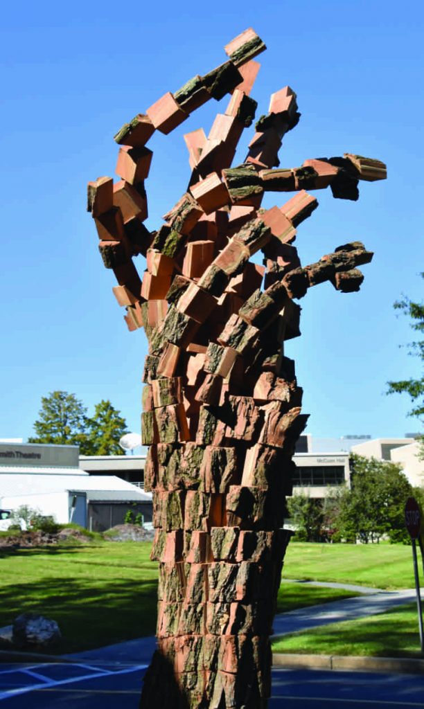 Futural Eyesoulation, by Anthony Heinz May, installed at Howard Community College (HCAC photo)