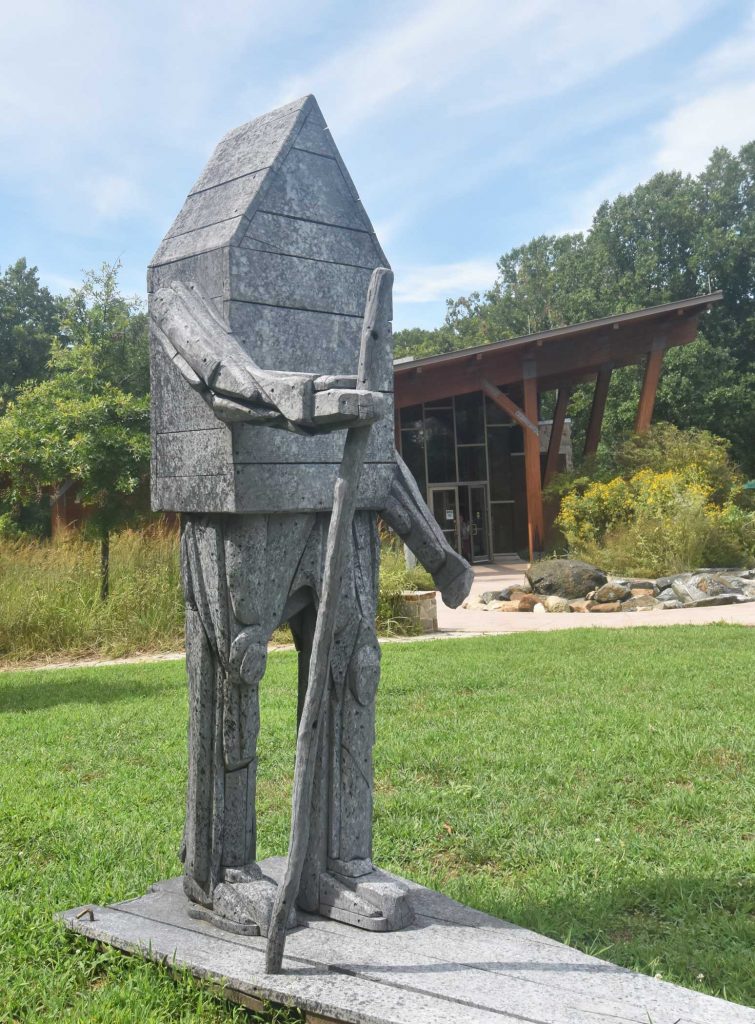 Long Walk Home, by Charlie Brouwer, installed at James & Anne Robinson Nature Center (HCAC photo)