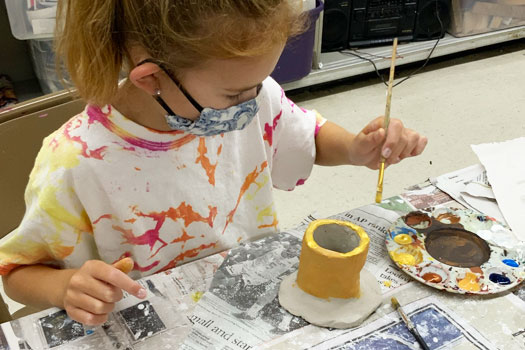 Saturday Art Studio offers a variety of visual arts explorations for ages 5-12 (HCAC photo)