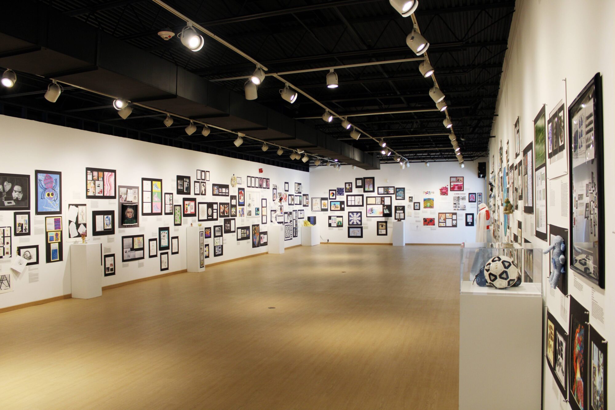 Youth Art Month 2025 gallery installation
