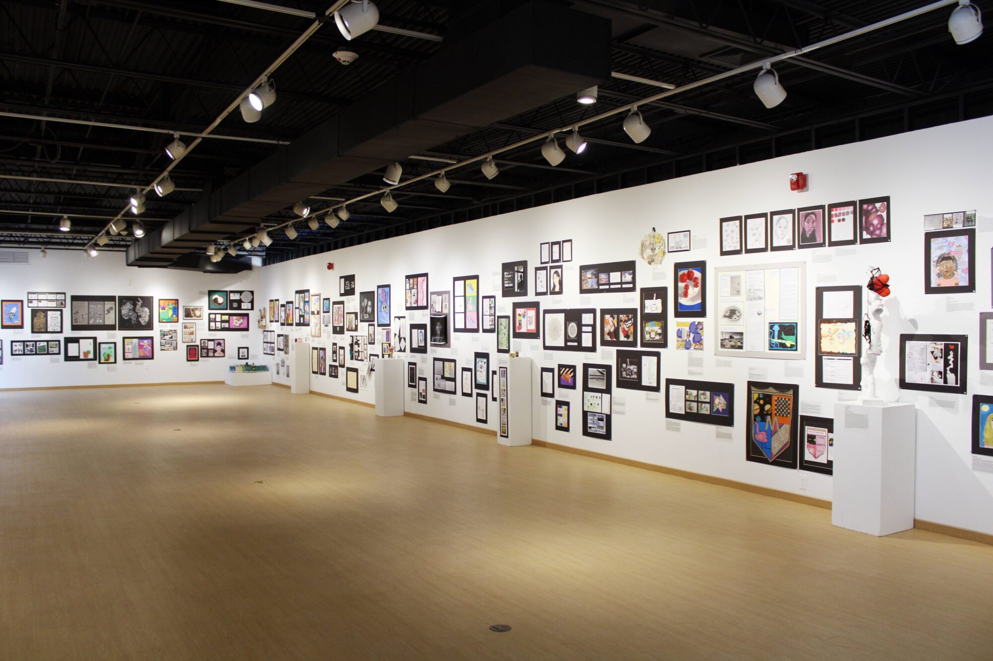 Youth Art Month 2025 gallery installation