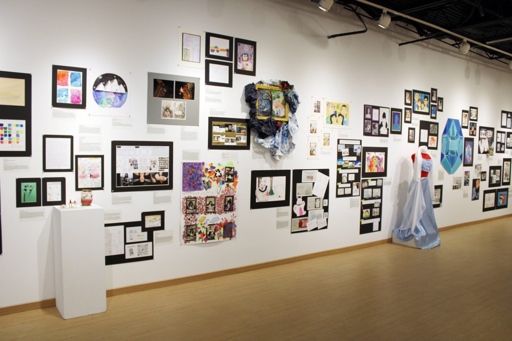 Youth Art Month 2025 gallery installation
