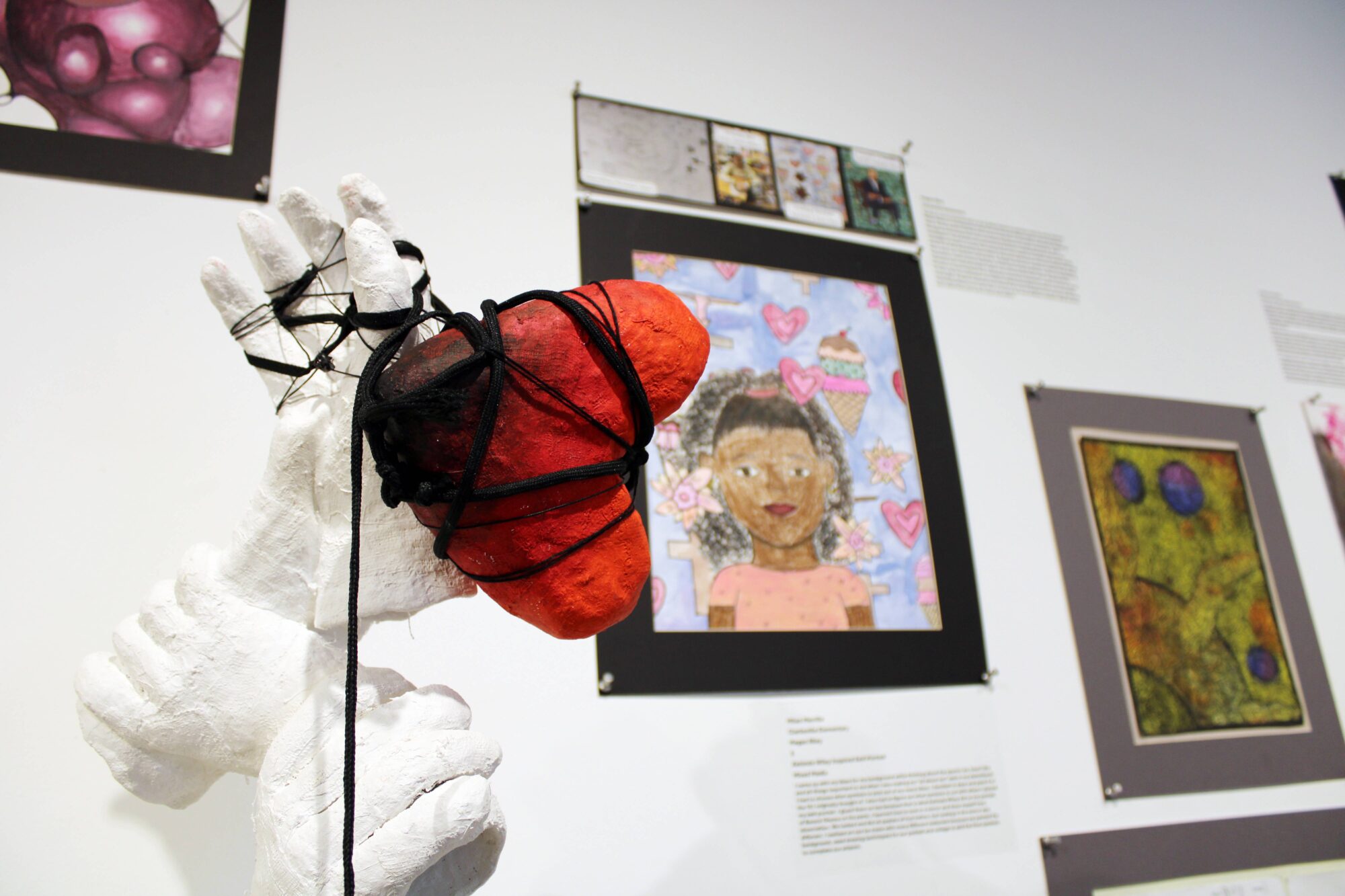 Youth Art Month 2025 gallery installation
