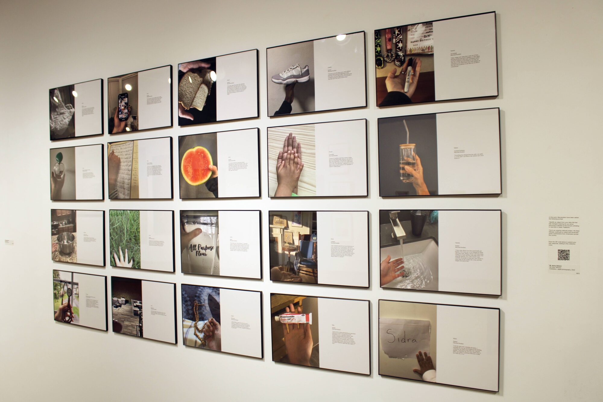 Resident Visual Artist Exhibition 2024 gallery installation