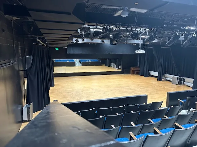 View of empty theatre from the audience seats