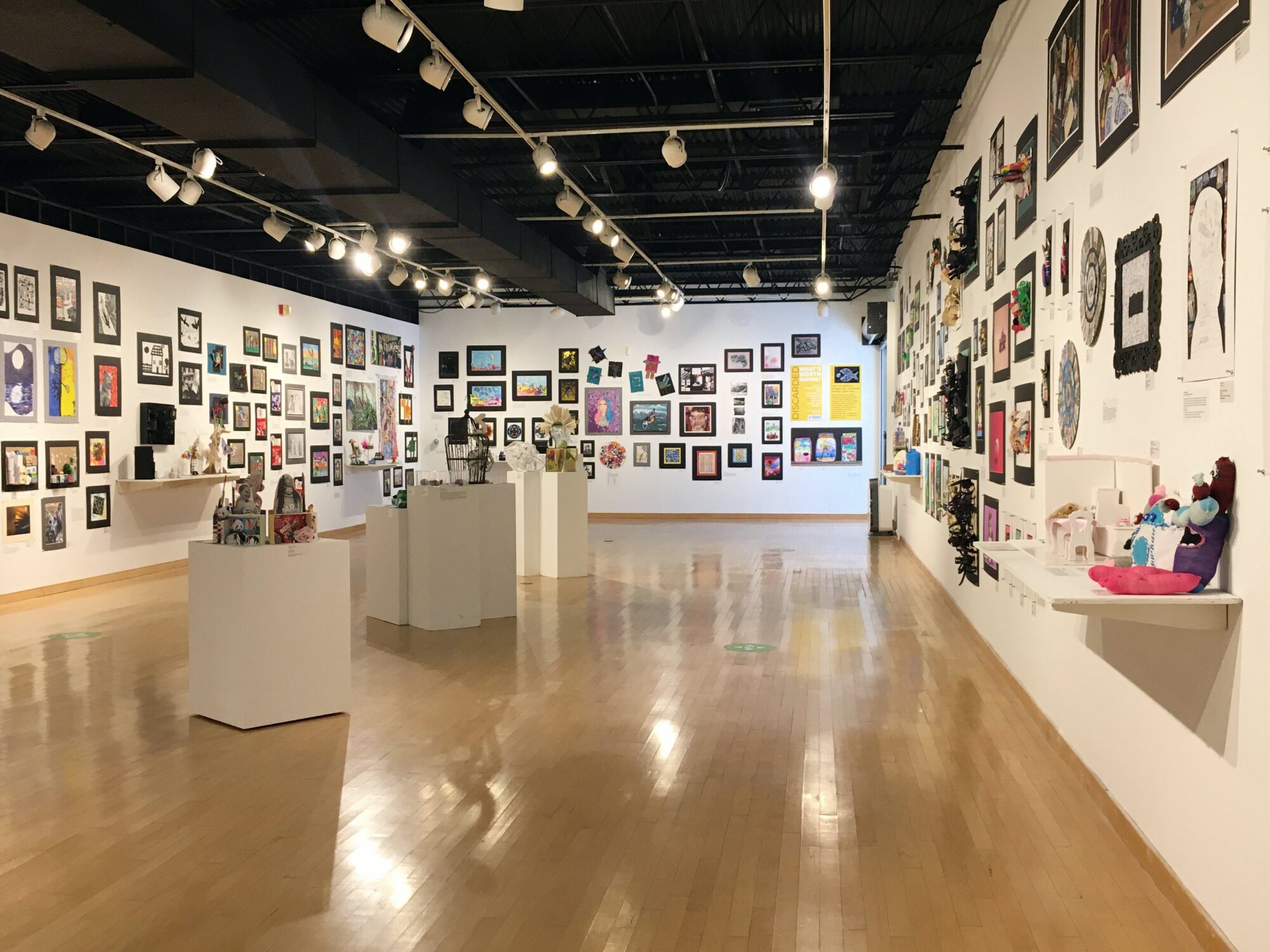 Youth Art Month 2022 gallery installation