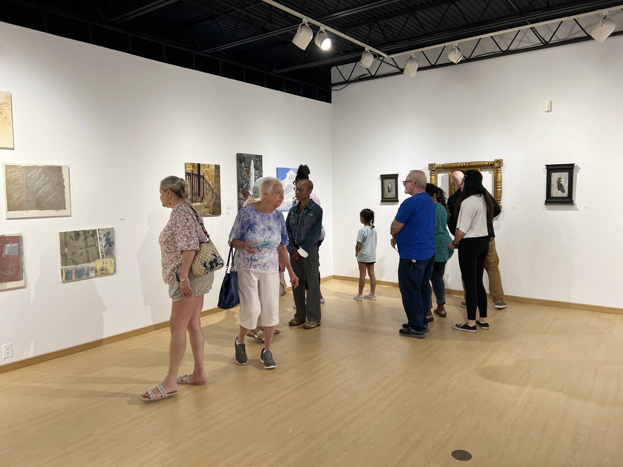 Resident Visual Artists Exhibition 2023 gallery installation