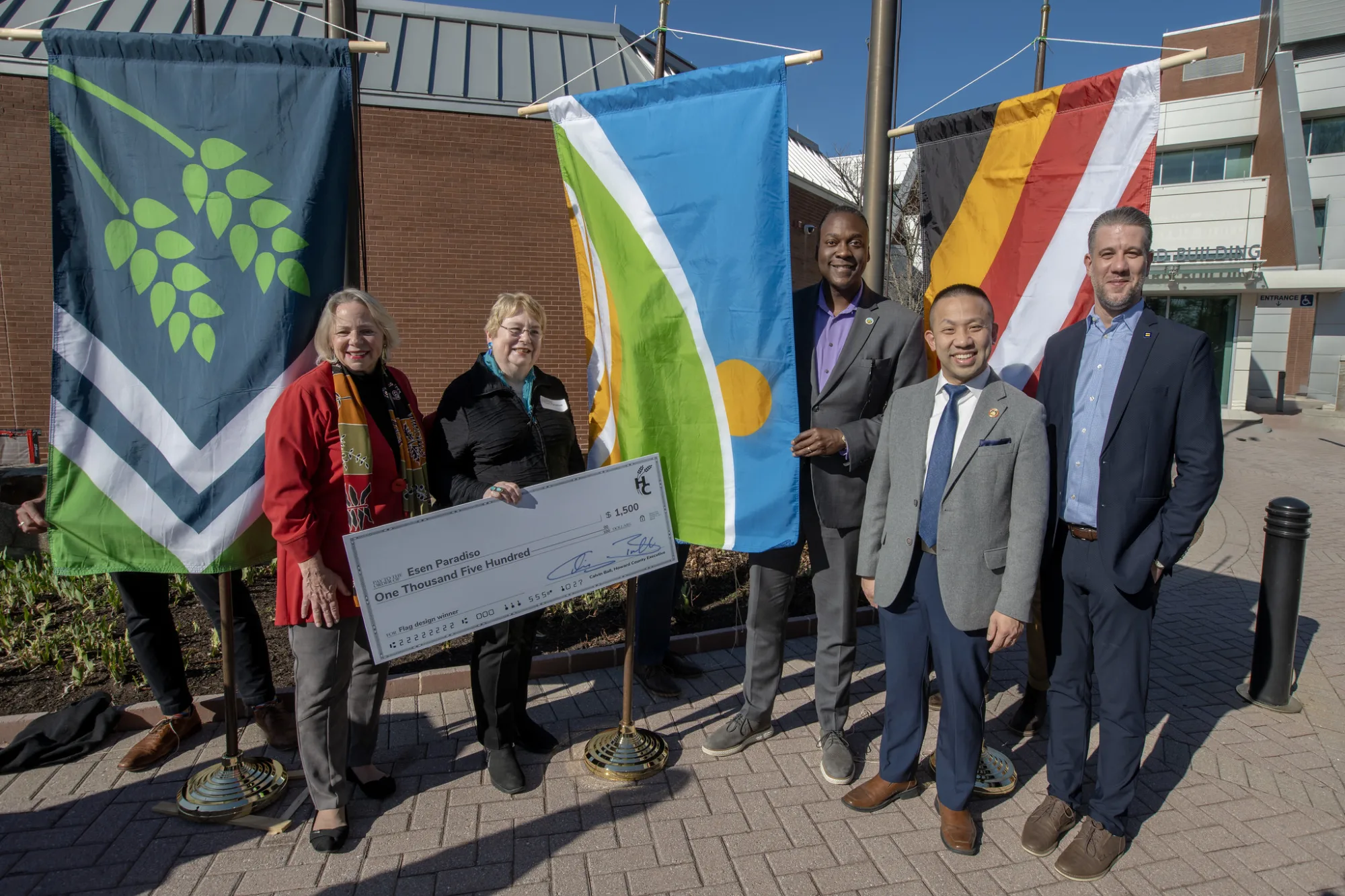 Howard County Flag Unveiling (courtesy of Howard County Government)